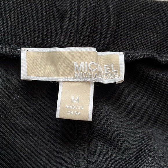 Michael Kors NWOT Gold Studded Black Cotton Pants, Size M - Picture 7 of 9